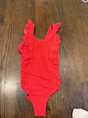 Cat & Jack Red One Piece Swimsuit Girl Size 14